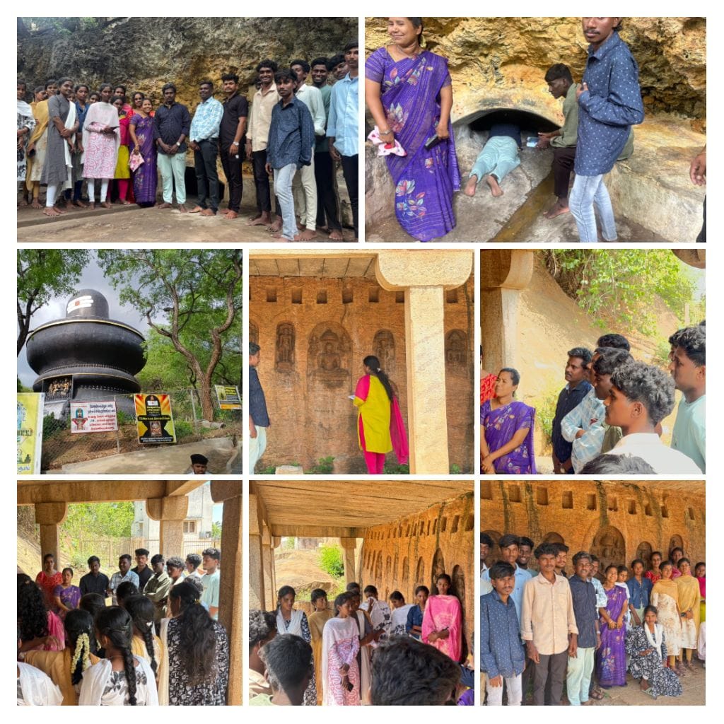 The Department of Tamil organized an Industrial Visit for the I Year B.A. Tamil students at Uttamapalayam on 22.09.2026.